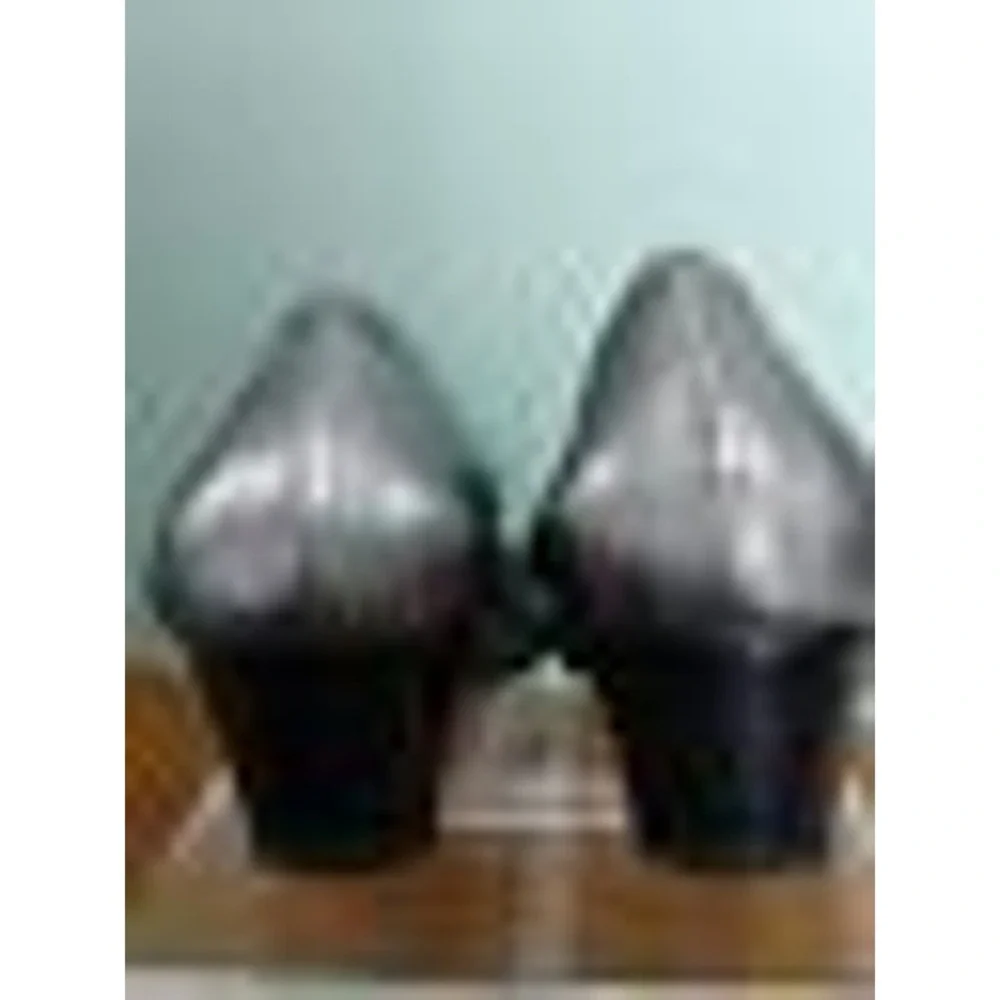 Cole‎ Haan Wedge Heel Leather Slip On, Size 6 B